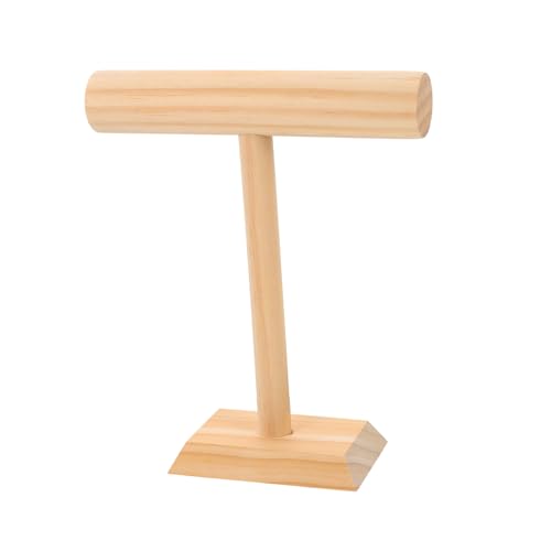 Beavorty Tabletop Wooden Jewelry Display Stand Elegant Necklace Holder Bracelet Rack Wrist Watch Stand for Home Retail Trade Show Use Practical Solid Jewelry