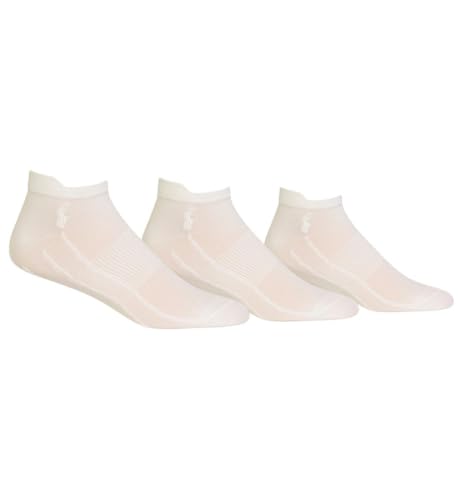 Image of Polo Ralph Lauren Tech Sport Ghost Liner Socks - 3 Pack (827035PK) - white - One size
