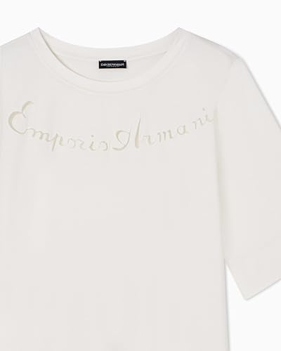EMPORIO ARMANI Damen Dress Überwurf für Schwimmbekleidung, weiß, L-4