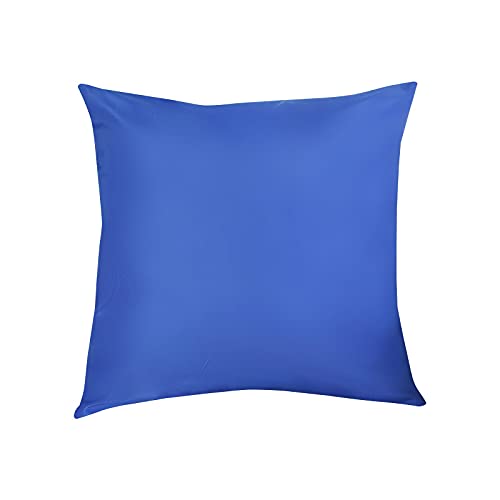 JYS Apparel 1PC Outdoor Waterproof Throw Pillow Covers Durable,Pillow Covers Decorative Square Pillowcase Soft,Decorative Cushion Shade for Patio Furniture, Garden, Outdoor Sofa (17.7"x17.7", Blue)