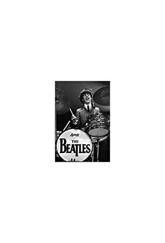 Ringo Starr Beatles Tableau noir et blanc 20,3 x 25,4 cm - Les Beatles, Paul McCartney, John Lennon, RIngo Starr, George Harrison Ringo Starr Beatles Tableau noir et blanc 20,3 x 25,4 cm