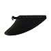 Soft Flexible PVC Center Surf Fin with Mounting Screw for Longboard and, Compatible with Standard Fin Box, 18.7 x 14.2 cm, Black（Black）