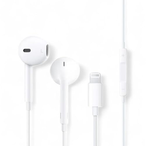 WIWU Earbuds HF Sound Plug and Play Lightning Connector - White