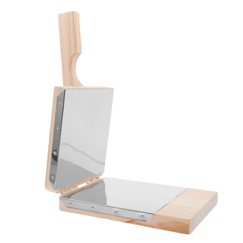 Mikikit Prensador de Masa de Madera para Dumplings y Empanadillas Herramienta de Cocina para Hacer Tortillas y Bolas de Masa Fácil de Usar