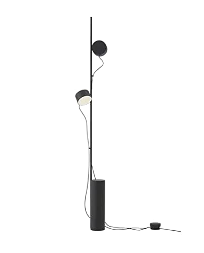 Lampe de lecture sur pied créative noire pour l'ambiance du chevet