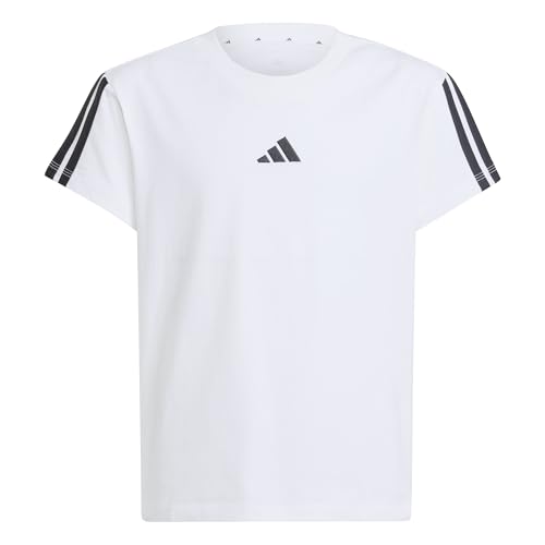 adidas Fille Essentials Shirt, White/Black, 13-14 Years
