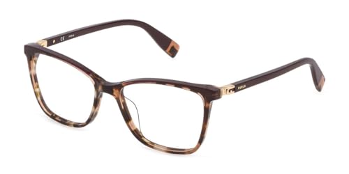 Furla Vfu498V Occhiali, Shiny Brown Havana/Opal Pink, 70 Donna