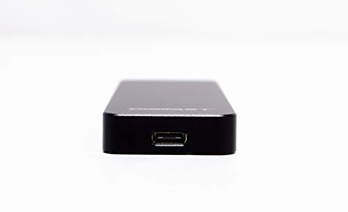 Carcasa M.2 NVMe SSD a USB 3.1 negra miniatura 2