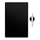 balvi Magnettafel für Kühlschrank Noir Schwarz Farbe Magnetisch Mit Stift und Radierer Pp Plastik 42
