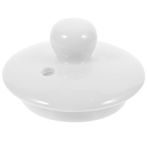 Amosfun Coperchio di ricambio per bollitore, ricambio del coperchio della teiera in porcellana, coperchio di ricambio per teiere in ceramica