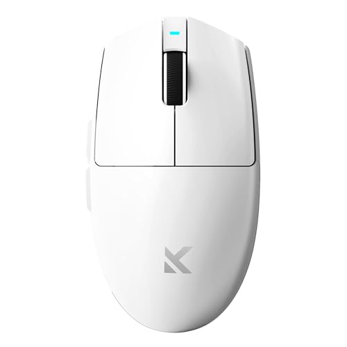 Image of MCHOSE G3 V2 Wireless Gaming Mouse, Symmetrical, PAW3311, 12K DPI, Tri-Mode Connection, Wireless /Wired 1K Polling, 59g Weight, 800mAh Battery - White