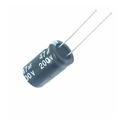 Condensateurs 47uF 200V 47MFD électrolytiques aluminium radiaux 10x20mm 47mf200v - 20pcs
