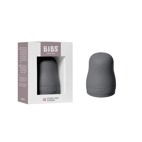 Set di tappi per biberon BIBS - Senza BPA, include tappo, chiusura di sicurezza e tappo a vite - Compatibile con i biberon BIBS (acquistabili separatamente) - Iron