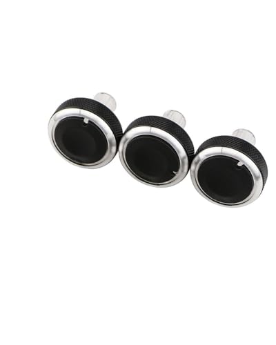 Temperature Adjustment Knob Air Conditioner Manual Heating Switch Knob Length 23mm Climate Control HVAC (Silver)
