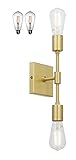 BOMBILLA DE ESTILO E27 DE FILAMENTO LED INCLUIDA: Bombillas LED Edison de 4W 470 lúmenes incluidas (ST58), temperatura de color de 2700K, regulable cuando se usa con un atenuador ELV compatible.