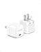 Anker USB C Charger with Foldable Plug, 20W USB C Charger Block for iPhone 17/16 / 15 and More Series, Galaxy, Pixel, iPad (3 Pack, Cable Not Included)
