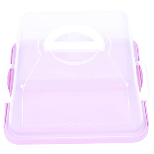 Cabilock Box Transport Reusable Clear for Violet Multi-Function Storage Cuake Case Dome Out Cover Keeper Container Christmas Dessert Thick Go Food Handle Containers Portable