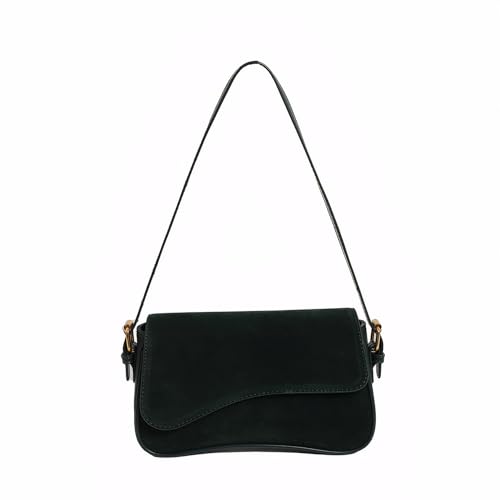 Women’s Suede Flap Shoulder Bag Small Trendy Saddle Crossbody Purses