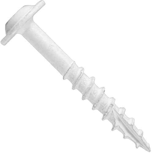 Tornillos Autorroscantes Jake Sales 7 x 1-1/4 pulg Cabeza Redondeada Torx Blanco Pack 222 piezas miniatura 1