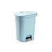 CABLEPELADO - Cubo basura plastico apertura pedal 8 Litros - Cubo Reciclar - pedal 8L- PP5 - plástico Resistente - fácil apertura - 8 Litros color azul