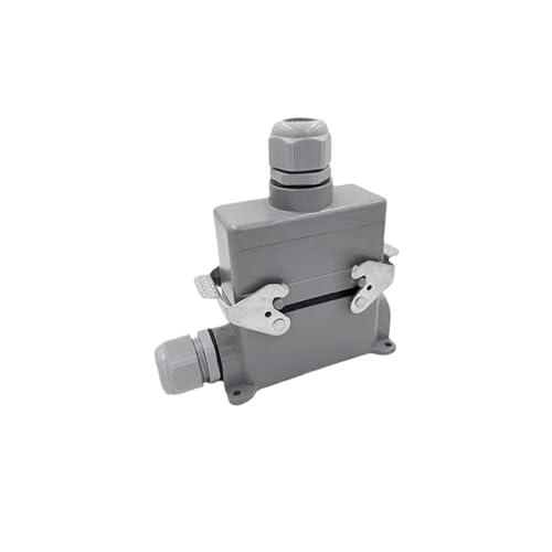 IIUUAYUVI Heavy Duty Connectors HDC-HE-016-1/2/3/4 F/M 16pin 16A Screw Connection 500V Industrial Rectangular Connector Plug(Hdc-he-016-4)