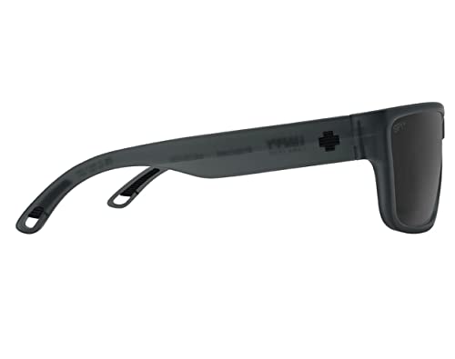 Spy Rocky Sunglasses Matte Translucent Gunmetal with Happy Gray Polarized Lens 64mm + Hard Case3