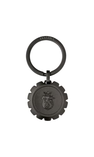 Festina Schlüsselanhänger Chronobike in der Farbe Schwarz/Matt, Material: 70% Zinklegierung, 30% Eisen, Maße: 5 x 35 mm/Ring: 32 mm, FAK198A