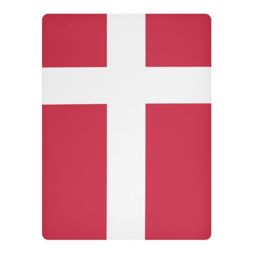 Drap-housse imperméable lit enfant drapeau Danemark 132x71