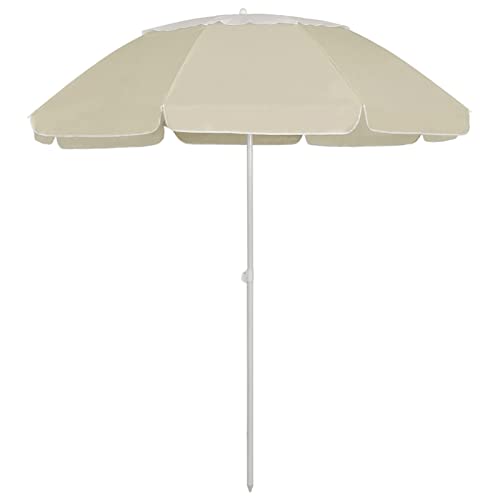 Parasol en Porte-à-Faux CLSDRZC Jaune Sable 300 cm pour Jardin