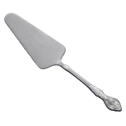 ROMISBABA Servidor de Tartas y Cortador de Acero Inoxidable con Diseño Grabado Espátula para Postres Reutilizable Herramienta Práctica para Bodas Fiestas y Repostería Profesional