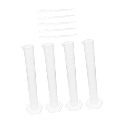 Cylindres gradués 100ml lot de 4 éprouvettes et pipettes transfert de liquide