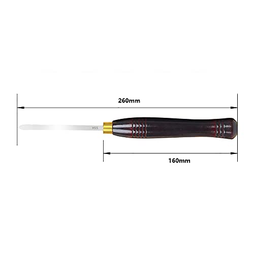 Set de 5 cinceles de torno HSS para carpintería miniatura 4