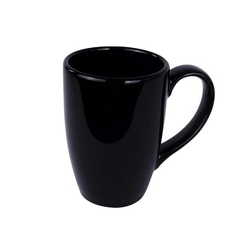 Image of Red and Black Porcelain 285 ml Coffee /Tea Mug Piece Microwave Oven and Dishwasher Safe, for Hot /Cold Coffee, Milk, Tea, (RED and Black)