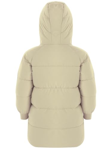 Kids Girls Boys Hooded Coat Long Sleeve Thick Padded Jacket with Pockets Winter Outerwear Jackets4