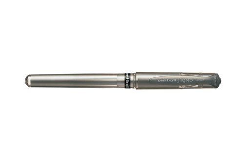 Uni Ball Silver Signo Pen Broad Metallic Gel Ink Rollerball Metal 1mm