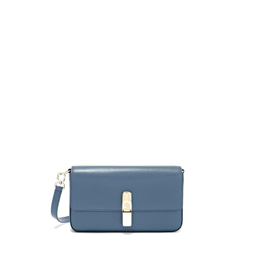 Sac à épaule bandoulière Furla Iride en cuir bleu pour femme