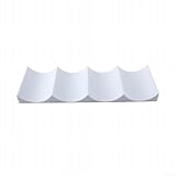 Organizador de almacenamiento para frigorífico, botella horizontal para vino, cerveza, ahorro de espacio, soporte para latas con parte inferior antideslizante (azul)