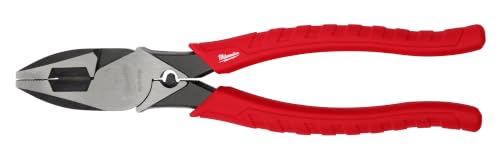 Milwaukee 48-22-6100 9 Inch Leverage Lineman Pliers w/ Crimper and Pipe Reaming Head Design - image 1