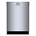 Bosch SHE53B75UC 300 Series 24 Inch Smart Built-In Dishwasher, stainless steel