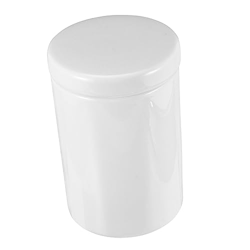 VINTORKY Ceramic Food Storage Jar with Airtight Lid Nordic Minimalist Style White Kitchen Sealed Container for Tea Candy and Dry Food Organization