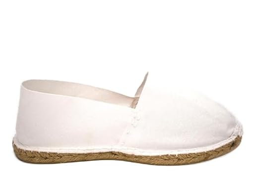 Alpargata Yute ESPARDEÑAS Playera Calle Zapatilla Lona Esparto Blanco (Blanco, 37) | Ya disponible en tu tienda friki favorita! En mundofriki.es!