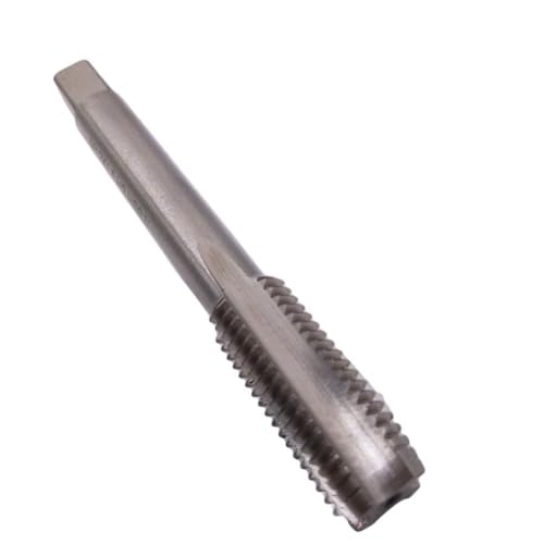 JoyousMall Taraud fileté à gauche pour m12 x 1,5, taraud métrique à gauche en acier rapide 12 mm, filetage inversé en acier rapide pour travail du métal, longueur 89 mm