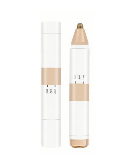 Image of Acavado 2-in-1 Dual Head Eyebrow Trimmer & Flawless Facial Hair Removal for Women, Painless & Gentle Facial Hair Remover for Brows, Chin, Upper Lip, Cheeks, Type-C Charging for Women