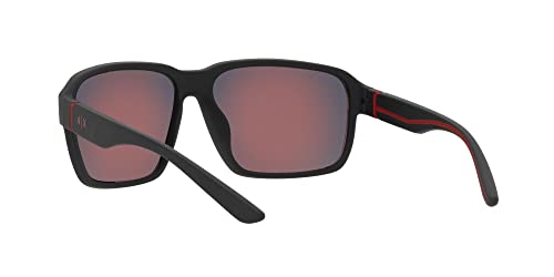 Image of Armani Exchange mens Ax4131su Universal Fit Square Sunglasses