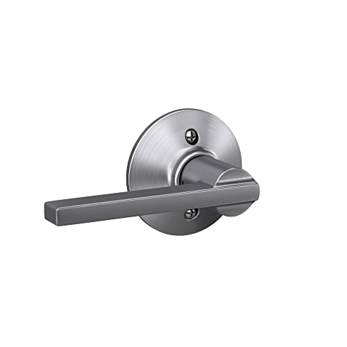 SCHLAGE F170LAT626 Latitude Lever One Sided Non-Turning Dummy Door Handle, Satin Chrome, One Sided Non Turning