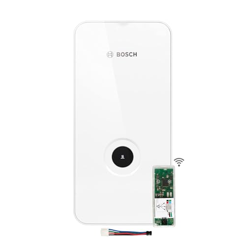 Bosch Tronic Line + WiFi Gateway Bundle - Elektronisch Geregelter Durchlauferhitzer Mit Internetfähigkeit, Drehknopf und Energieklasse A - 15/18/21 kW