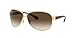 Price comparison product image Ray-Ban Gold Brown Gradient 63mm RB3386 Aviator Sunglasses