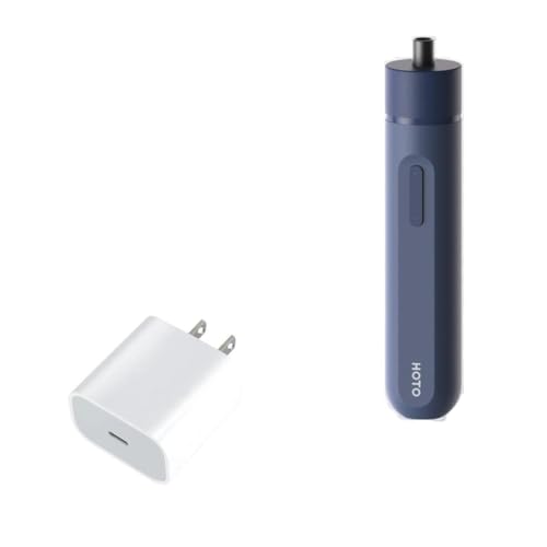 BoxWave Charger Compatible with HOTO Screwdriver Lite - PD GAN miniCube (30W), 30W Tiny PD GAN Type-C Wall Charger - Winter White