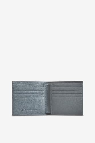 Armani Exchange Men's Color block AX Billfold Credit Card Wallet,BALSAM GREEN, One Size2