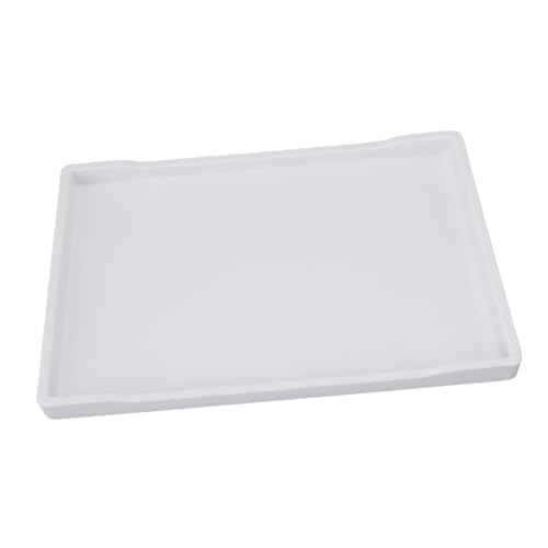Bandeja para servir de plástico de 11x7,7 pulgadas reutilizable rectangular 5